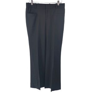 Club Monaco wool blend pants trousers wide leg black sz 6 career dress pants